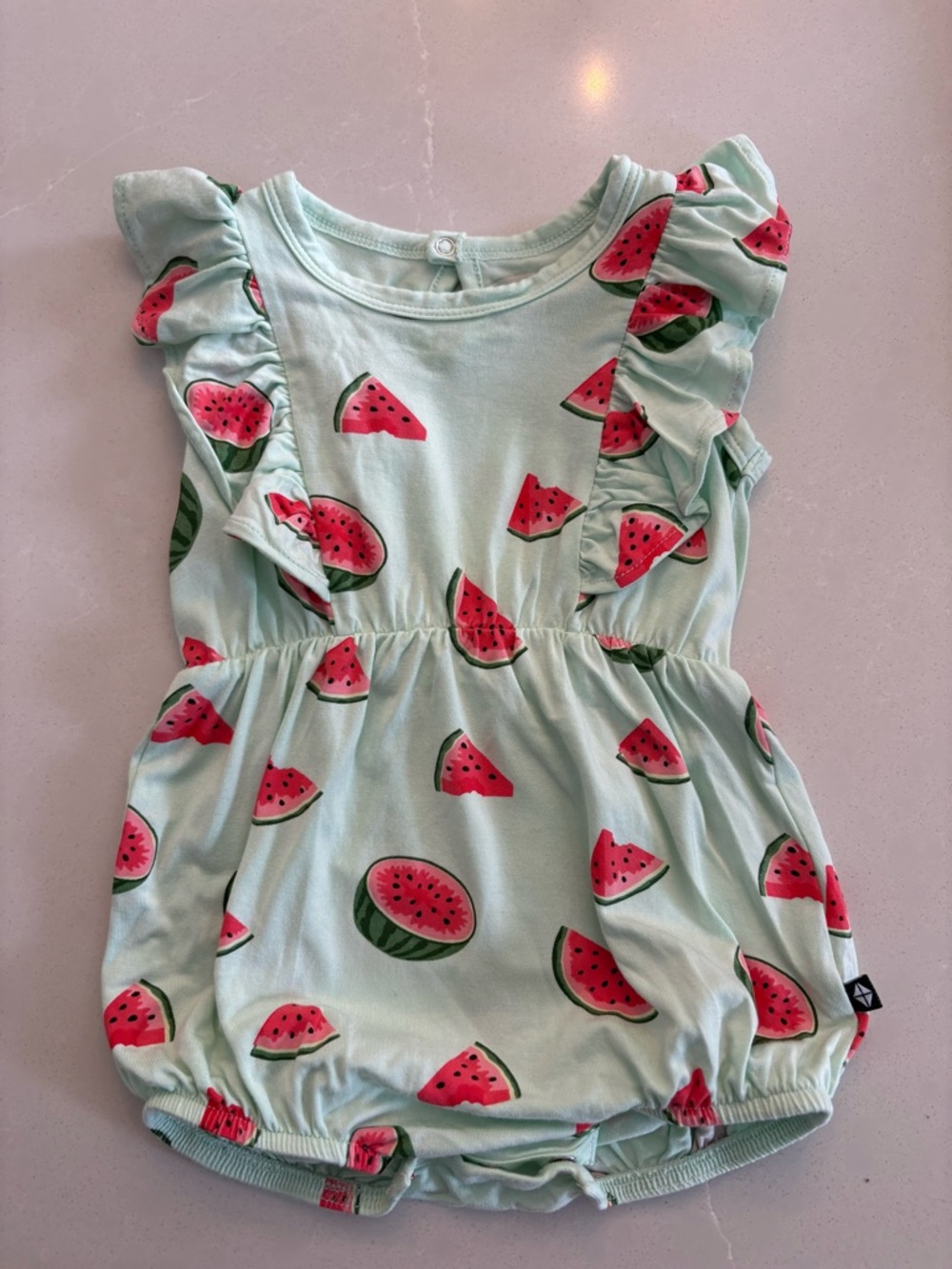 Kyte Baby Watermelon Print Bubble Romper - Picture 2 of 4